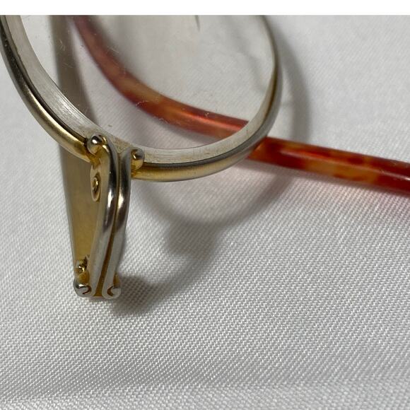 Martine Sitbon Eyeglasses FRAMES ONLY Gold Tone Filigree Detail 6548 48-19 140 - Picture 2 of 11